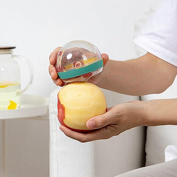 Multifunctional Round Peeler with Removable Storage – Washable Vegetable & Fruit Peeler for Kitchen (1 Pc / Mix Color)