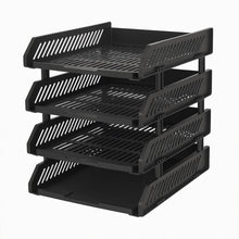 4-Layer Multifunctional File Rack with Drawers for Office Desk