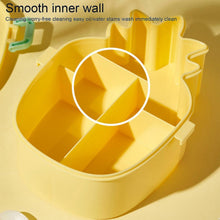 Kids Lunch Box Cute Pineapple Shaped Bento Box with Fork Spoon Snack Container Microwave Portable Office Lunch Box (1 Pc / With Spoon, Fork & Color Box)
