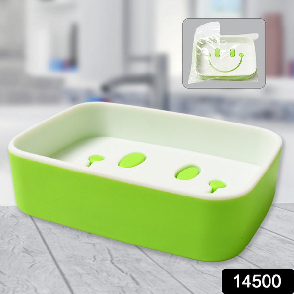 Portable Travel Home Box Cute Cartoons Smile Face Container Draining Holder Soap Dish ,Sabudani